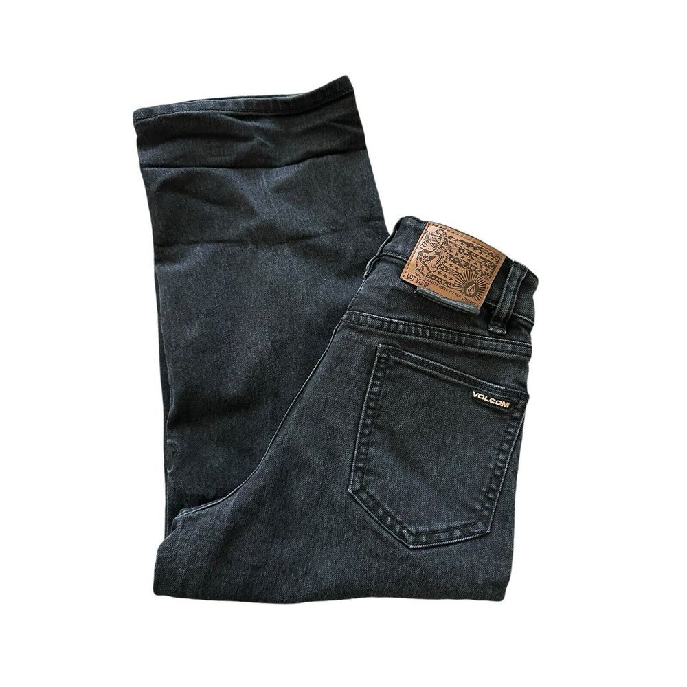 Volcom Men's Billow‎ Loose Fit Black Jeans Size 22 Denim
